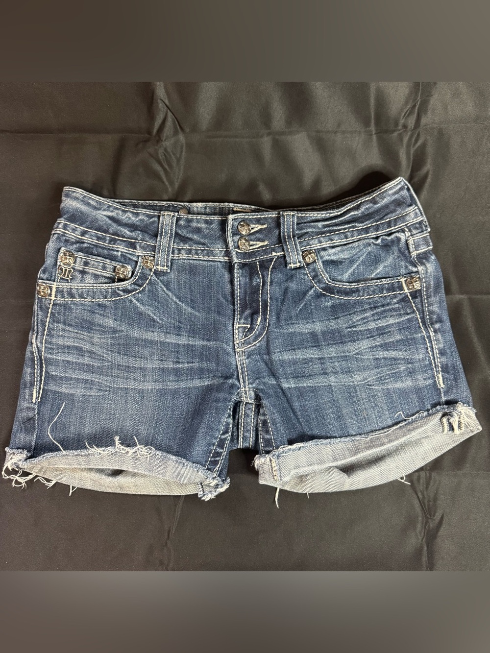 Miss Me JP5011-4L Cutoff Denim Short Size 28